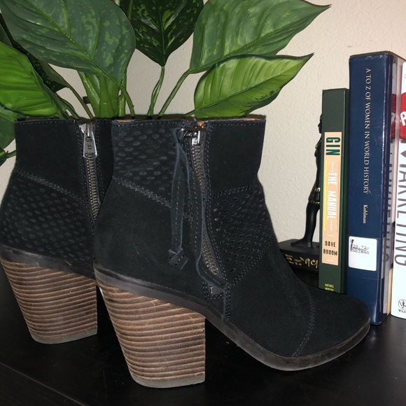 Lucky Brand Black Ramses Suede Bootie - Picture 3 of 5